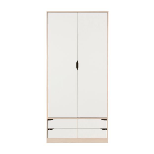 GUARDA-ROUPA 2 PORTAS/4 GAVETAS WINK