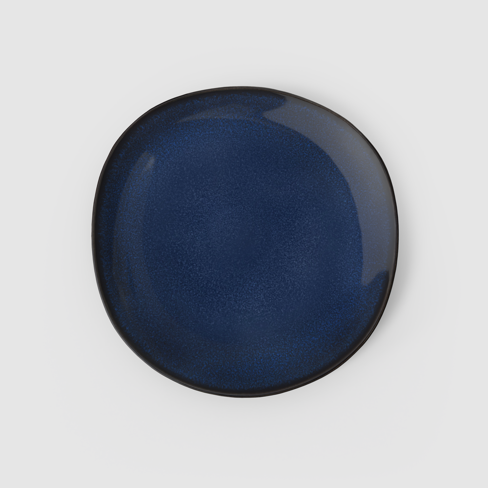 Lave Dinner plate - Blue, 11.1'' x 11'', stoneware