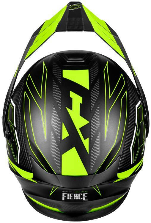 Castle X CX950V2 Fierce Electric Helmet, Matte Black/Hi-Vis