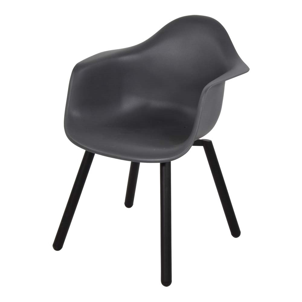 Lesli Living bistrostoel Montreux - grijs - 62,5x44x82,5cm - set van 4