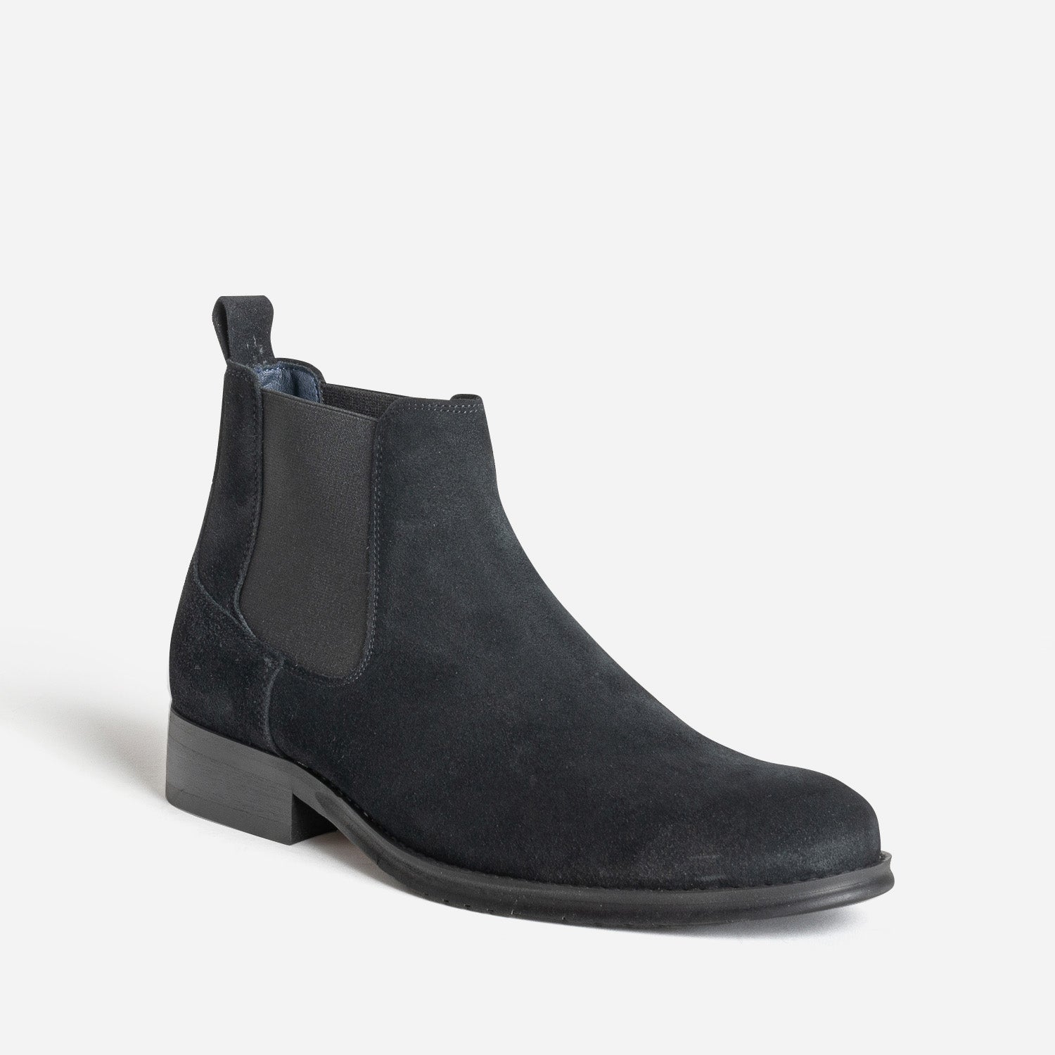Chelsea boots noir cuir velours