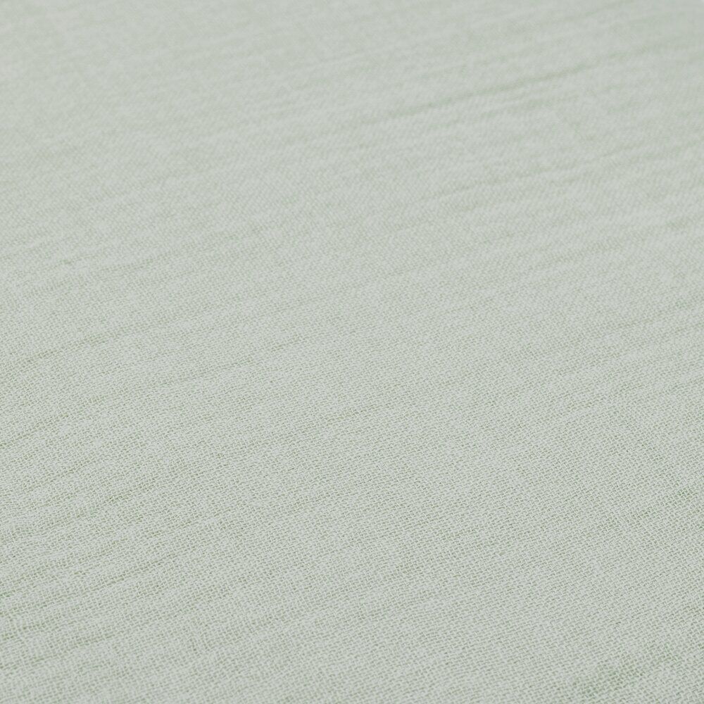 Parure de lit L240X220 cm gaze de coton 1 housse 2 taies 63X63 cm uni vert