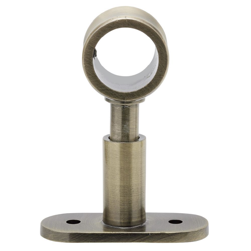 Support court métal cuivré pour tringle à rideau Ø2xL11,4cm
