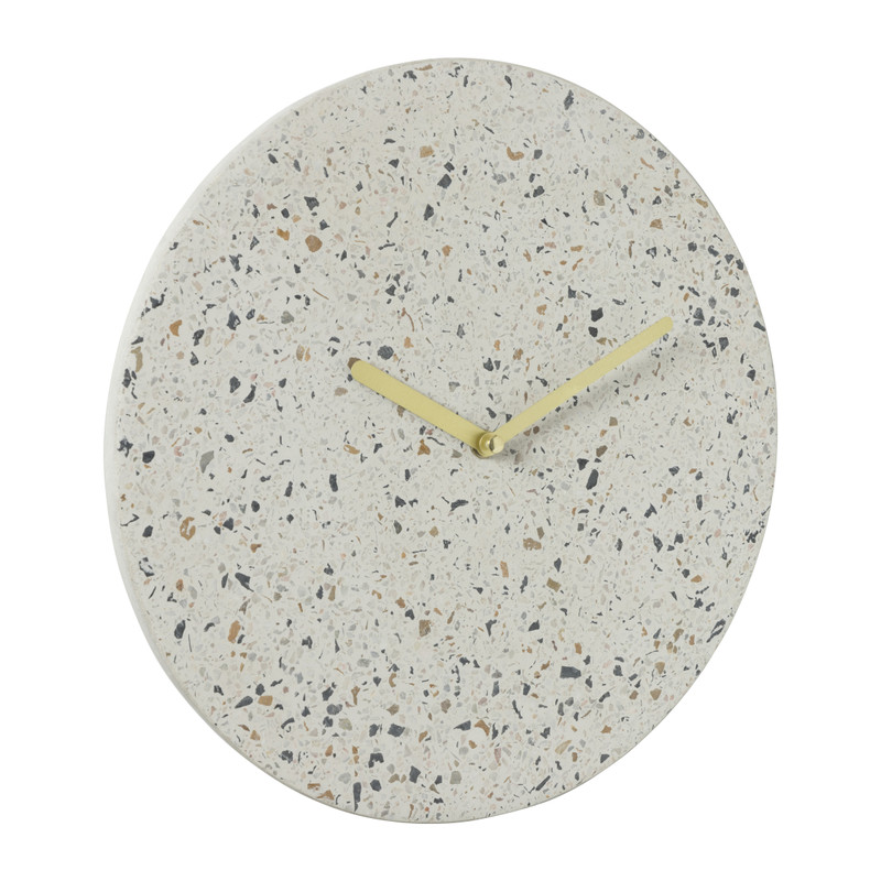 Wandklok Terrazzo rond - &Oslash;29.5x4 cm