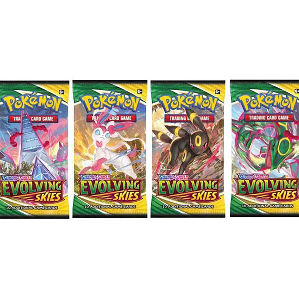 Pokemon Trading Card Game Evolving Skies Booster Pack Spanish trading cards