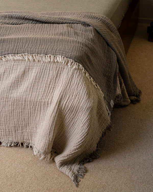 Senna Melange PARTY BLANKET™ Beige- Queen
