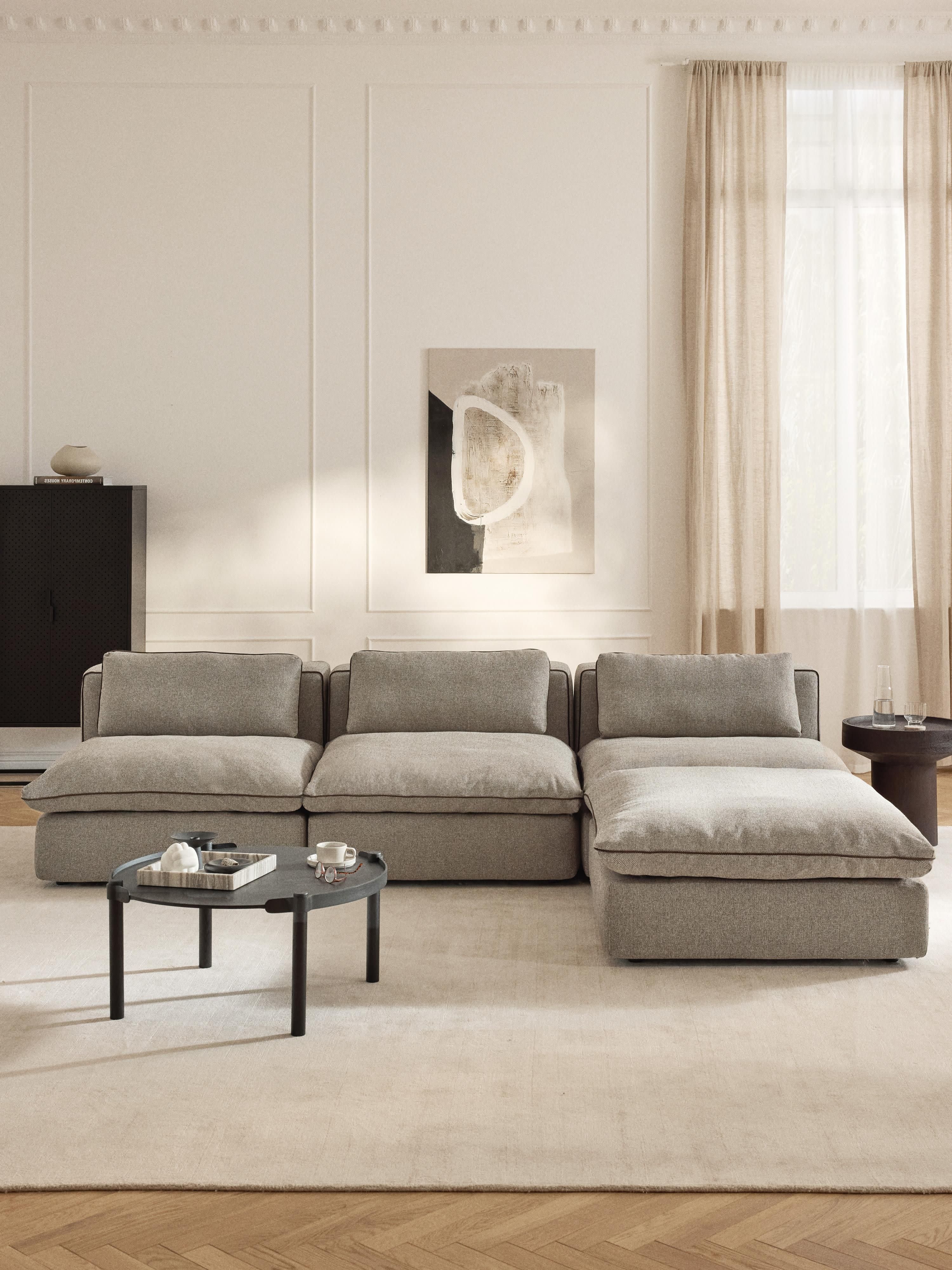 Modulares Sofa Felix mit Hocker (links/rechts)