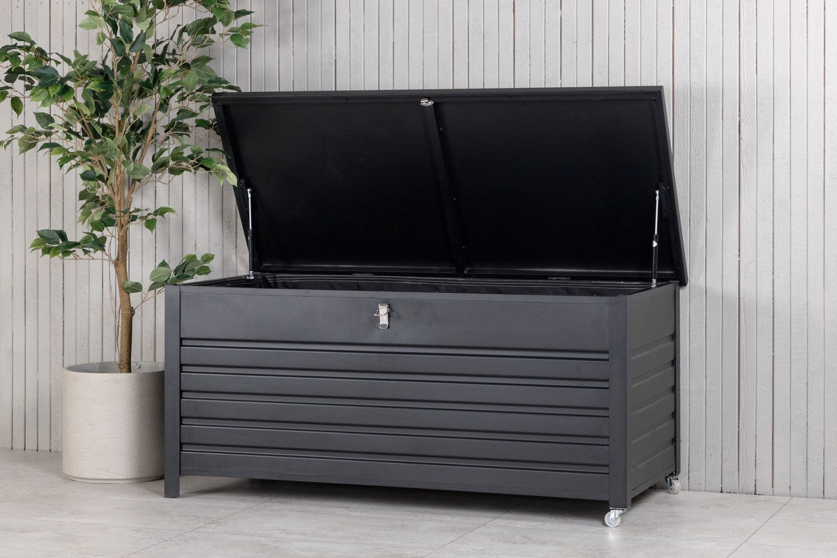 Rebellenclub Malva Kussen Opbergbox - 130 x 60 cm - Zwart