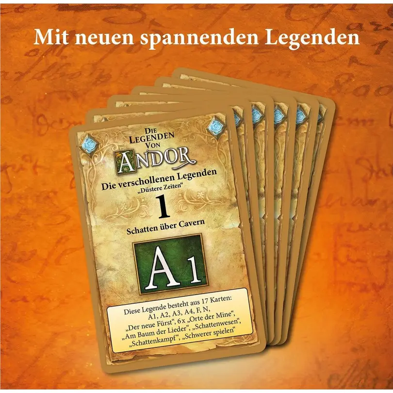 Kartenspiel Set bestehend aus verschiedenen Artikeln Die Legenden von Andor
