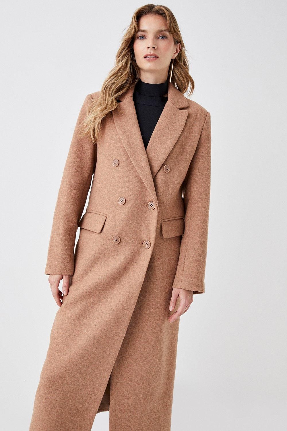 Coast Wool Double Breasted Longline Coat
