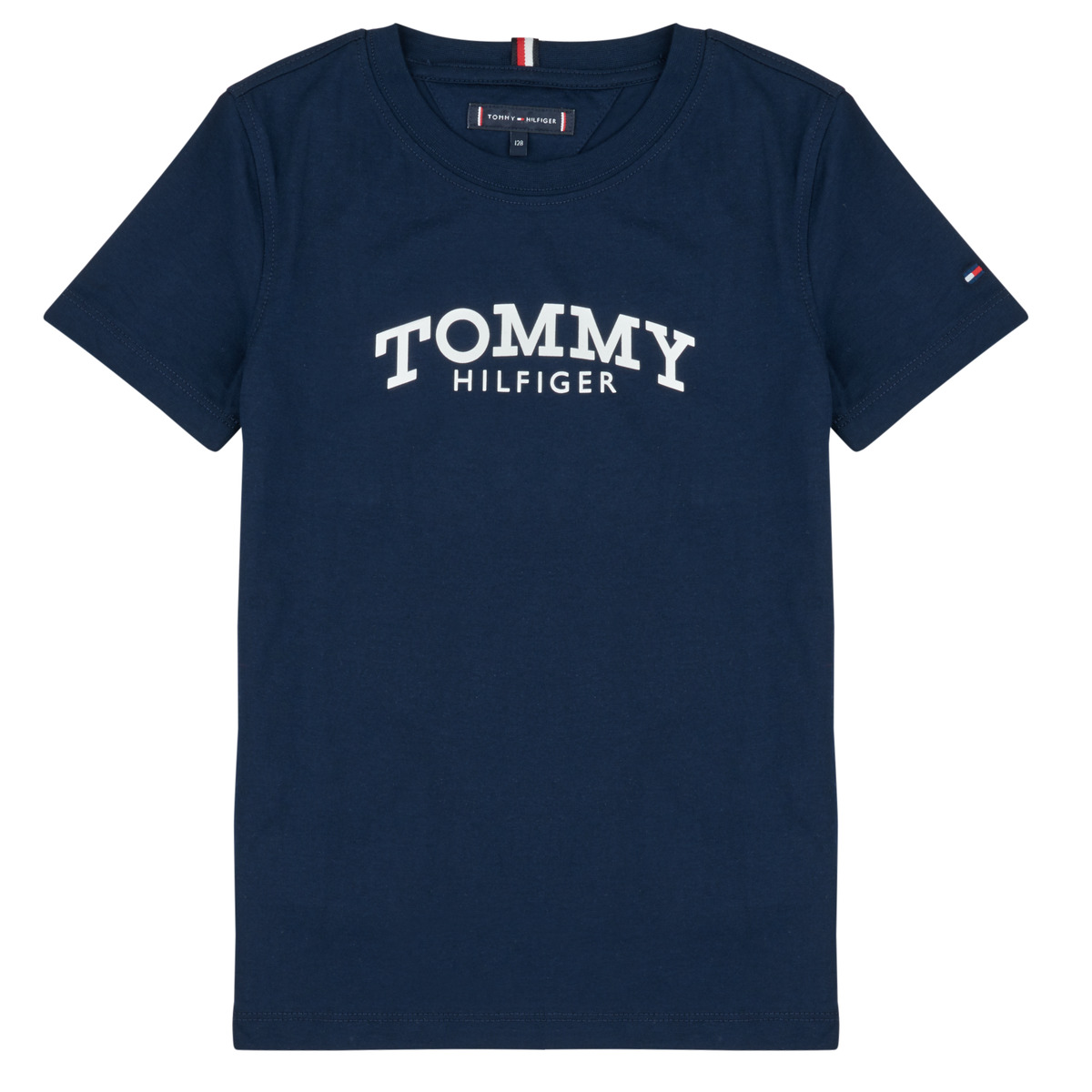 Tommy Hilfiger - MONOTYPE PRINT GRAPHIC T-SHIRT - Marine