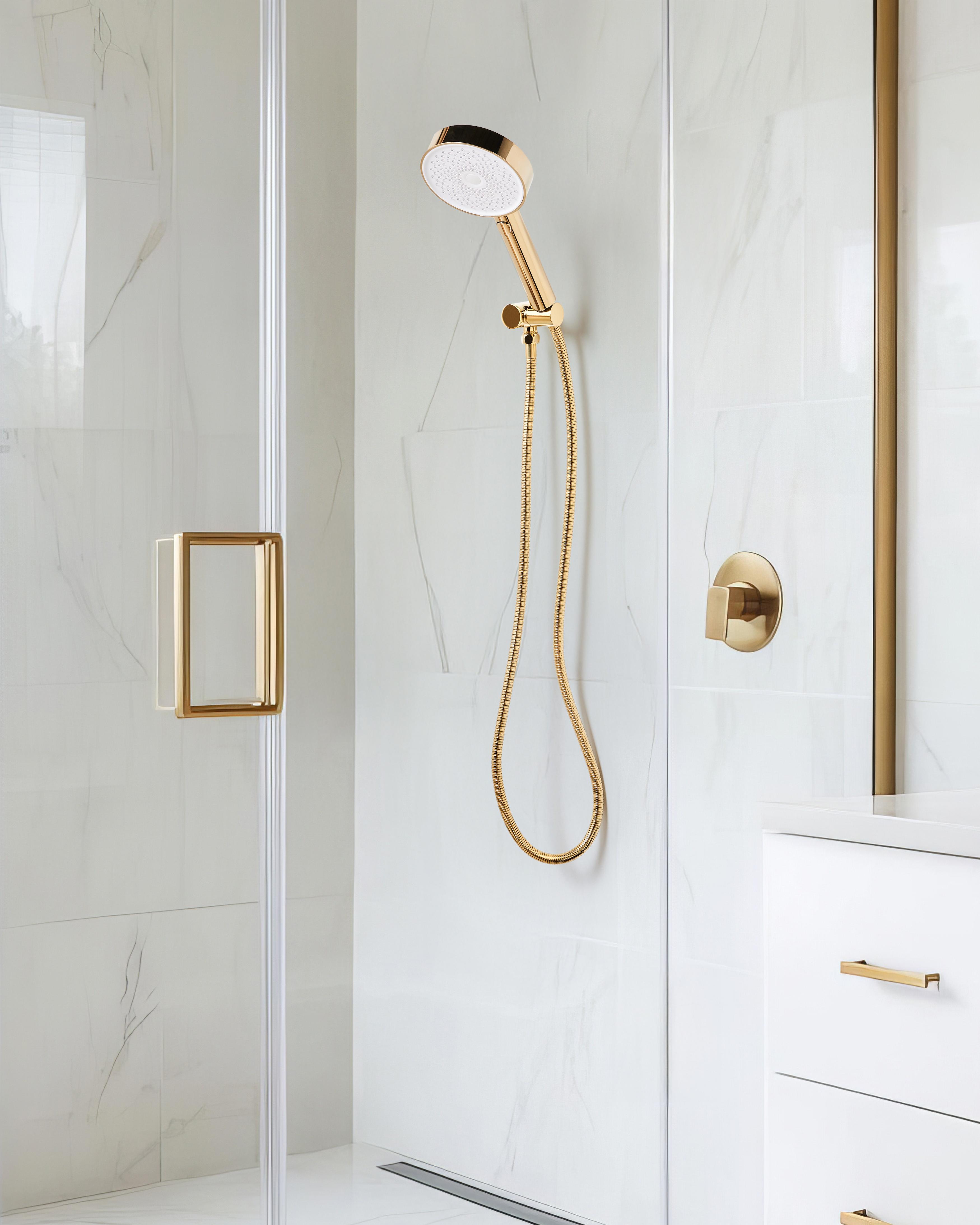 Shower Head and Hose Kit UYUCA 4-function Gold