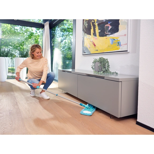 Bodenwischer-Set »CLEAN TWIST M Ergo micro duo«, inkl. gratis Staubset duster static, türkis