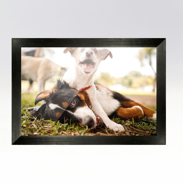 23x14 Black Picture Frame - Wood Picture Frame Complete with UV