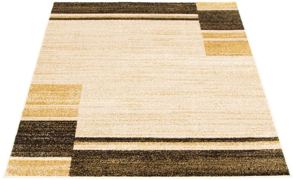 ECARPET Ayla Rectangle Indoor Area Rug, Ivory/Brown, Assorted Sizes