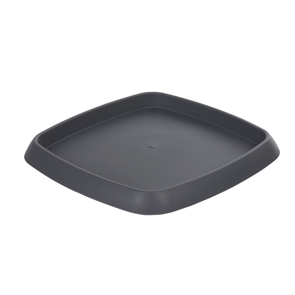 Soucoupe carrée pour pot Chorus 24,2 L anthracite