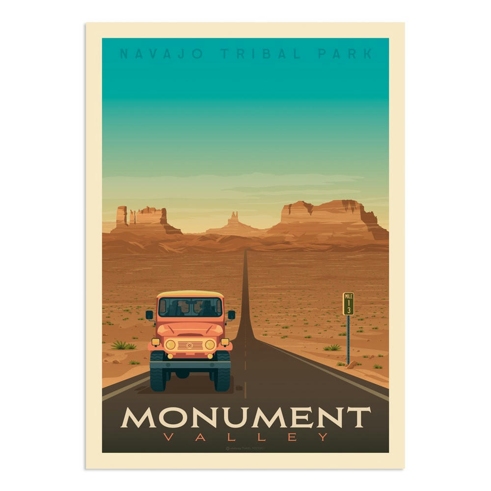 - Affiche Monument Valley  50x70 cm