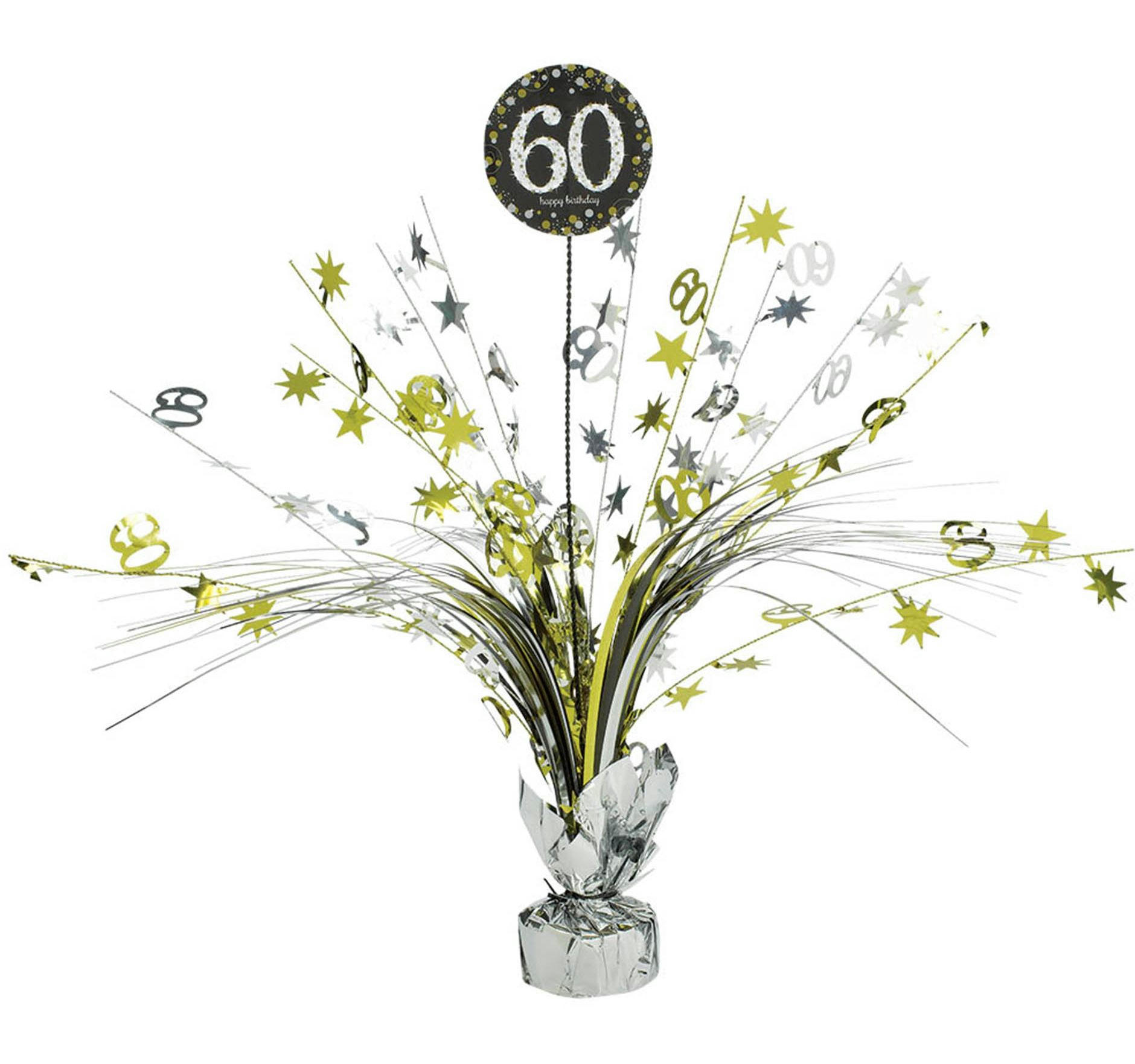 Sparkling Celebration 60th Birthday Spray Centerpiece