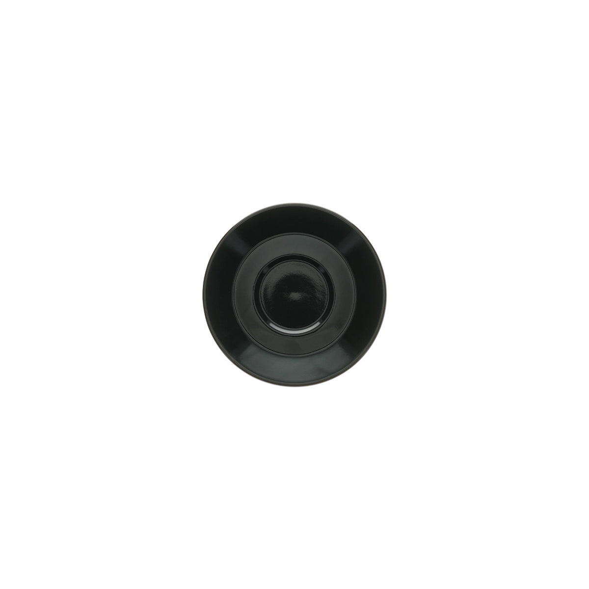 Bonbistro - Schotel 16,5cm voor kop 28cl zwart Barista - Set van 6
