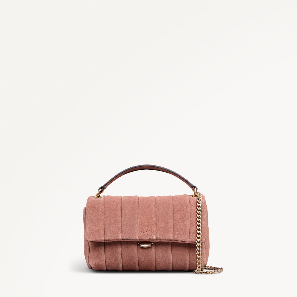 Burton Way - Quilt Suede Small Flapover Cross Body Honeycomb - OHF18403