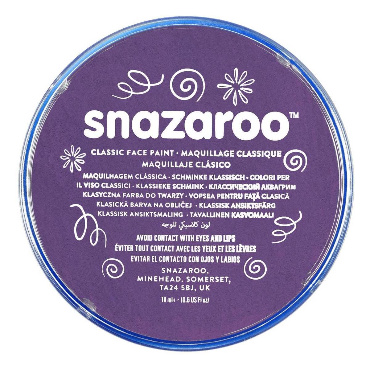 Snazaroo Purple Face Paint Compact 18ml