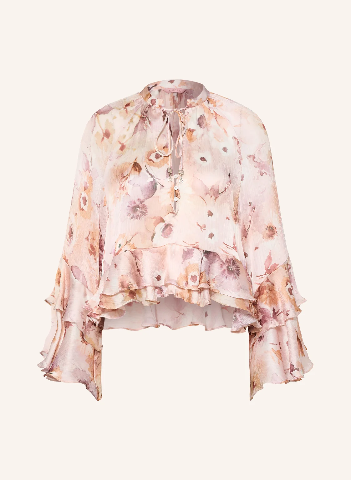 GUESS Blusenshirt NICOLE mit Volants
