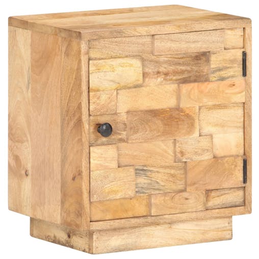 NNEVL Bedside Cabinet 40x30x45 cm Solid Mango Wood