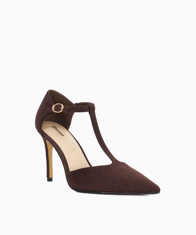 Castered Brown - Pointed Toe Stiletto Heels