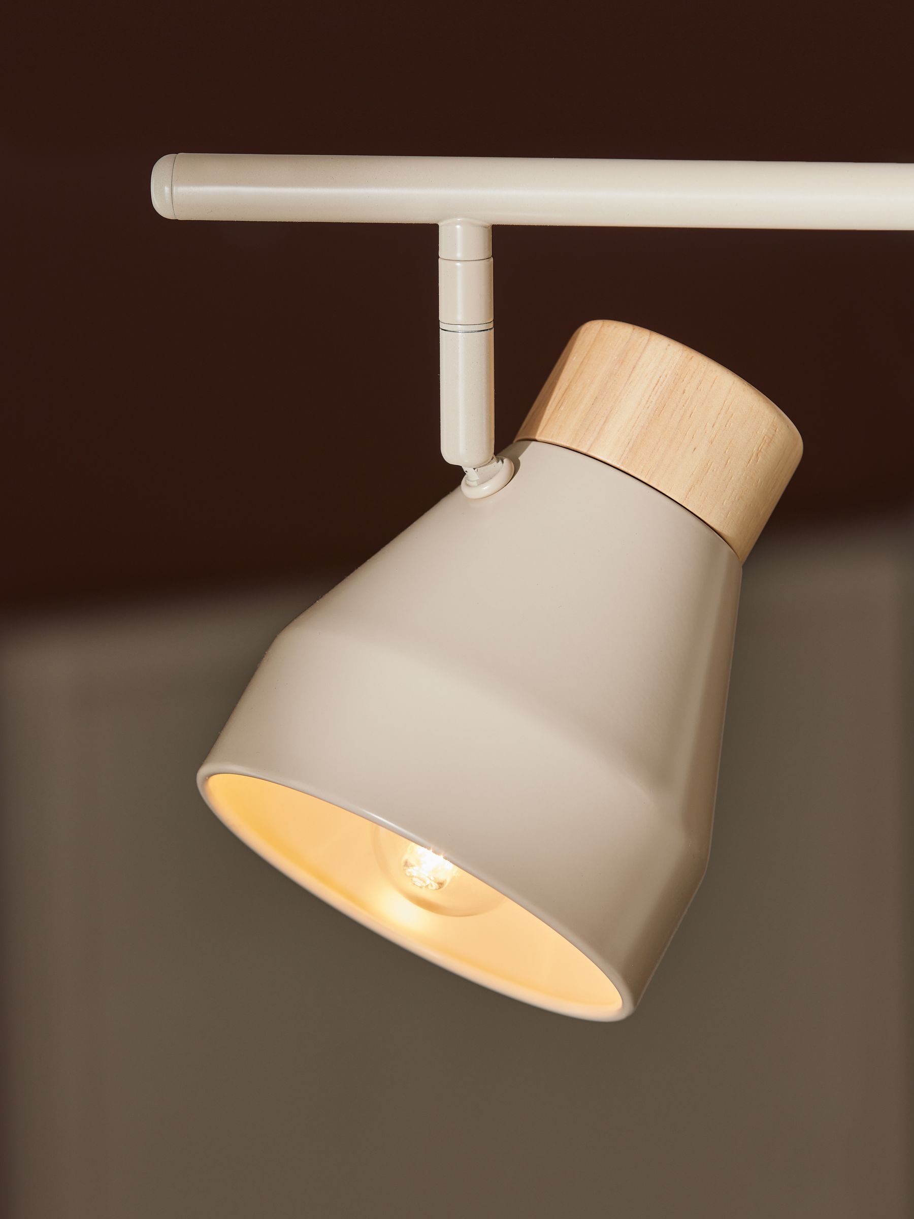 Cream Albert 3 Light Linear Pendant Bar Ceiling Light