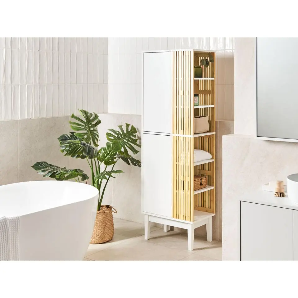 NUBES - Badkamerkast - Lichthout/Wit - MDF