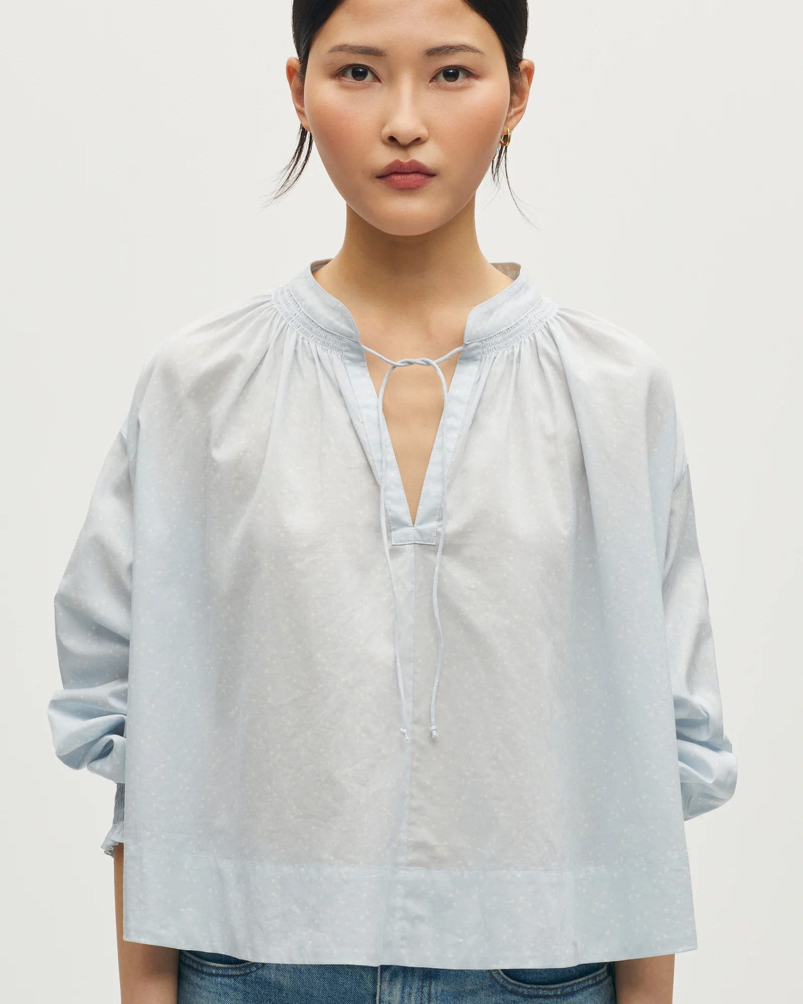 Blouse imprimée en coton