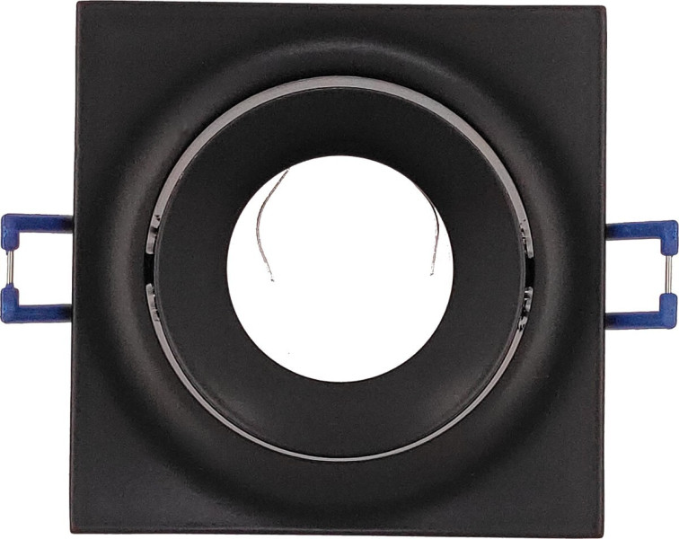 Oprawa wpuszczana oczko kwadratowa czarna Cygnus 1xGU10x50W IP20 IdeaLED