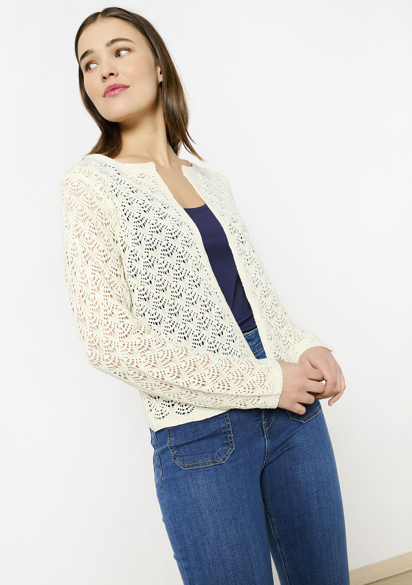 Gehaakte bolero cardigan