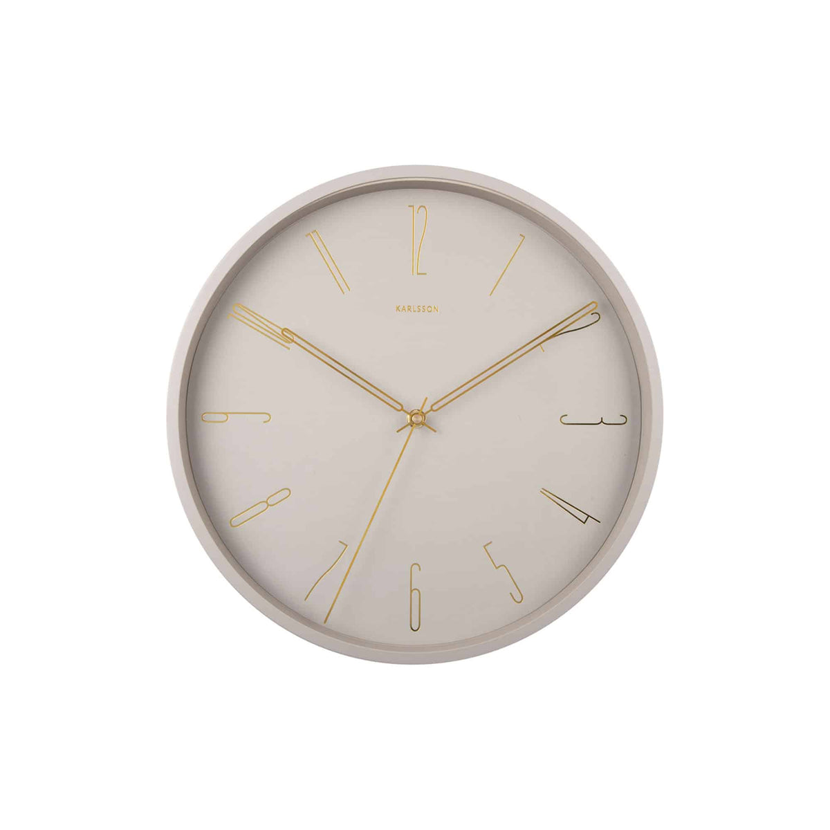 Karlsson wandklok Belle - grijs - Ø35cm