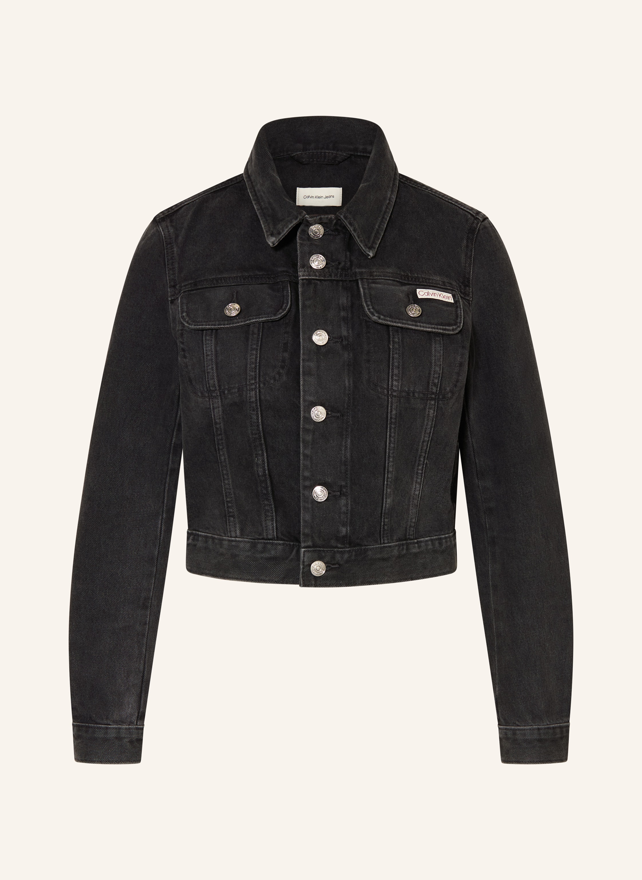 Calvin Klein Jeans Cropped-Jeansjacke ESSENTI