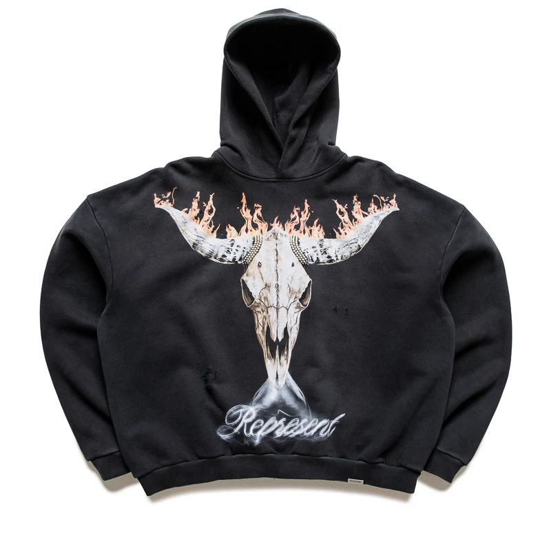 Represent British Cowboys Hoodie - Stained Black