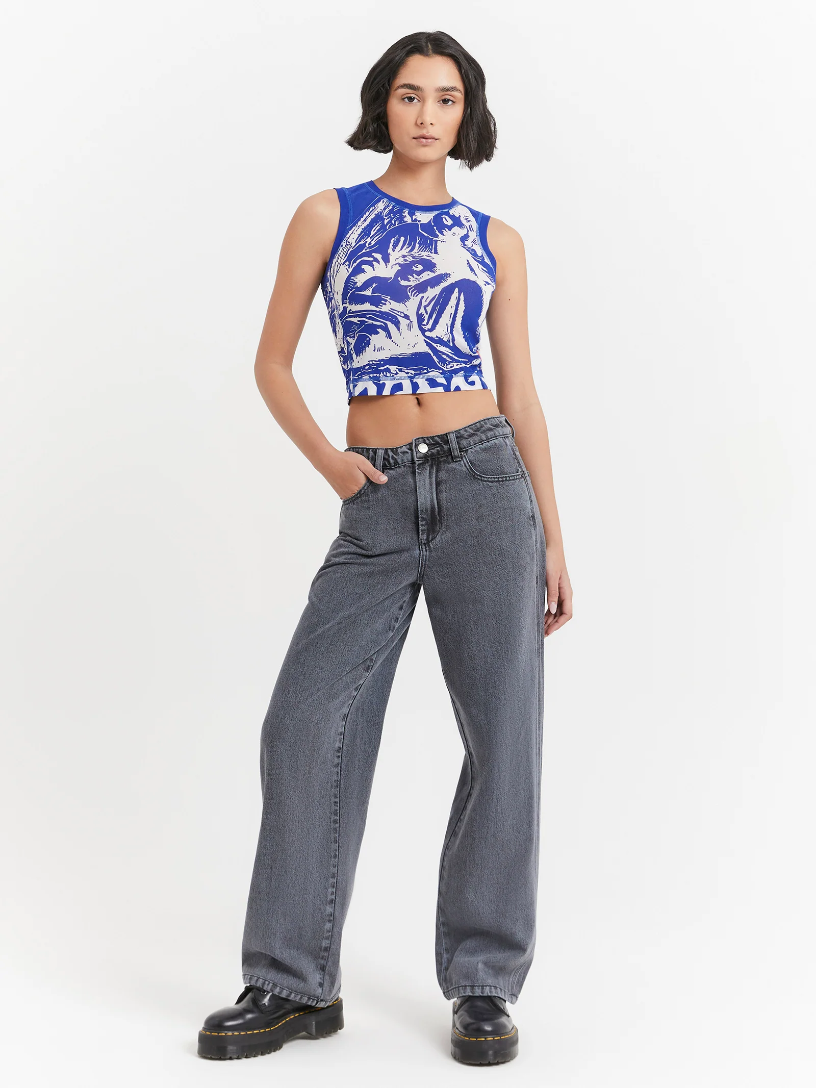 Lean On Me Mesh Tank Top