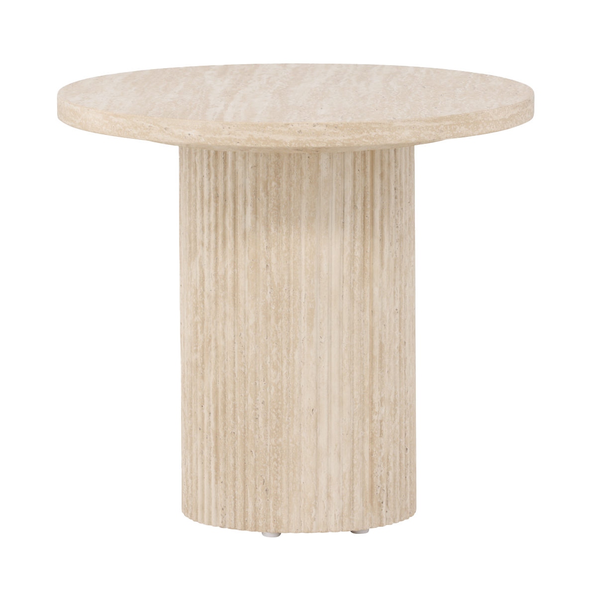 Nest living Nohr Ronde Houten Salontafel Beige - Ø 50 cm