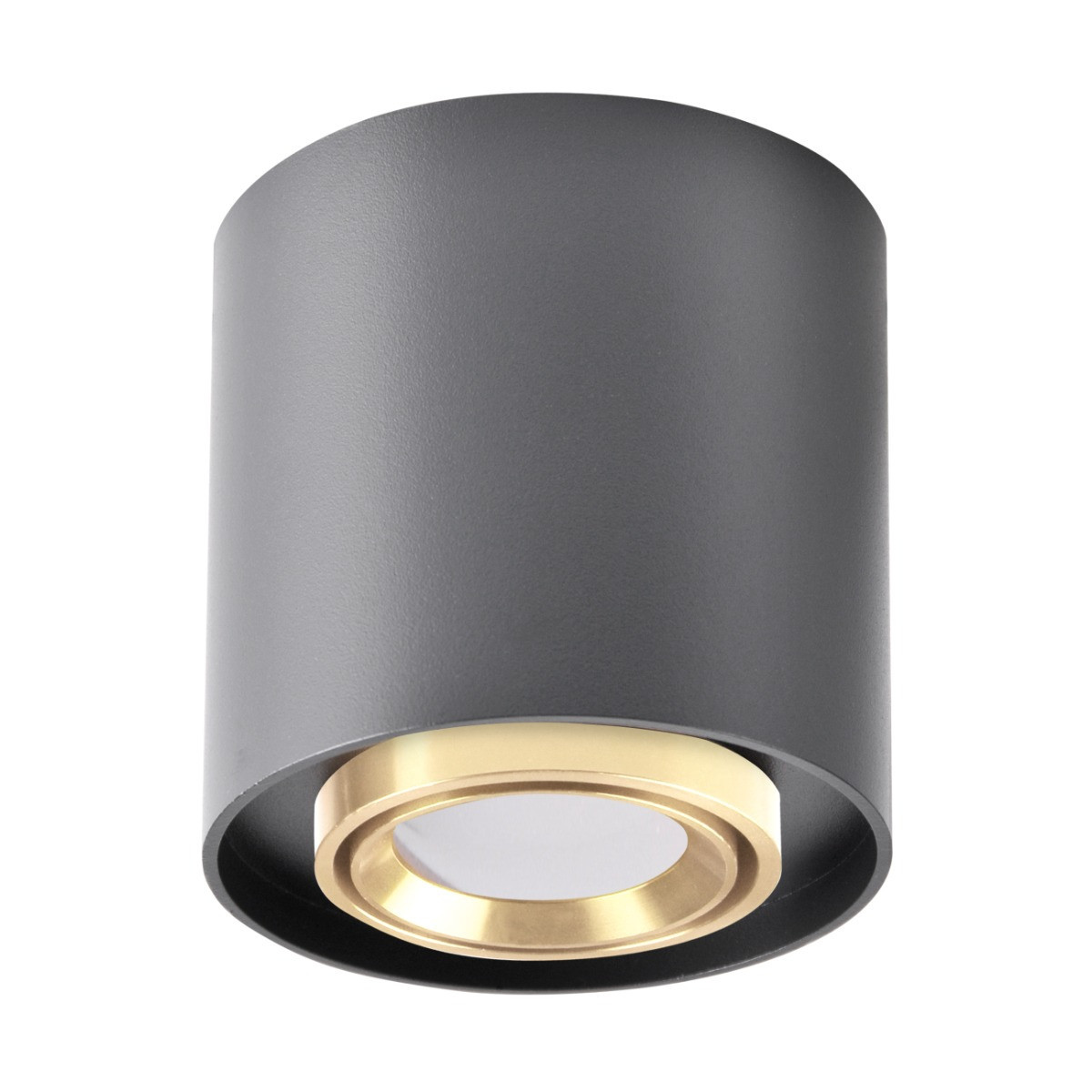 Spot okrągły czarno-złoty XENO 1xGU10x10W wym:9,8x10x10cm IP20 Polux