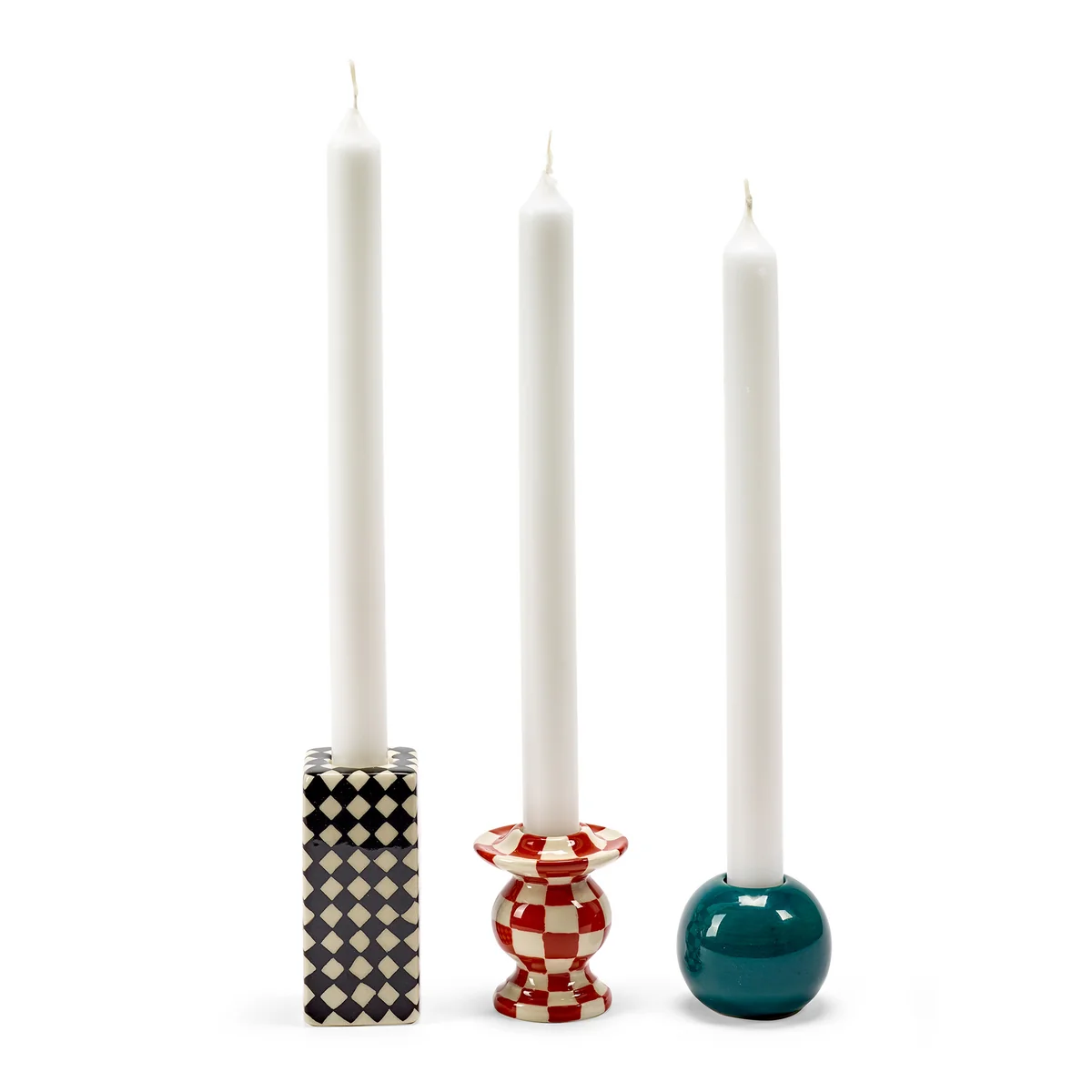 Serax - Les Objets Mouleversants Kerzenhalter, mix (3er Set)