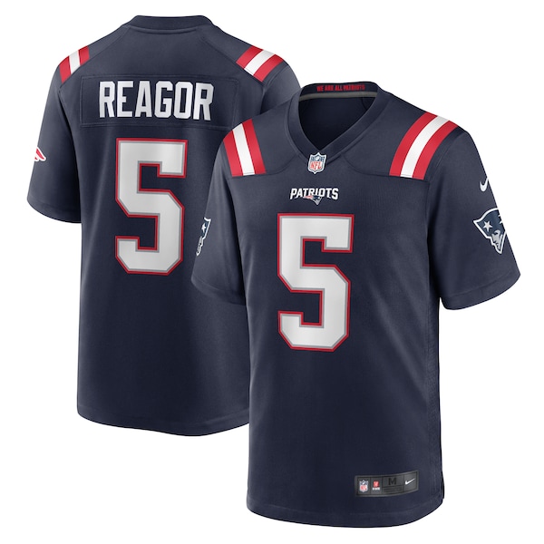 Jalen Reagor New England Patriots Nike Team Game Jersey -  Navy