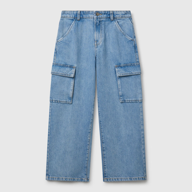 Cargo jeans in 100% cotton