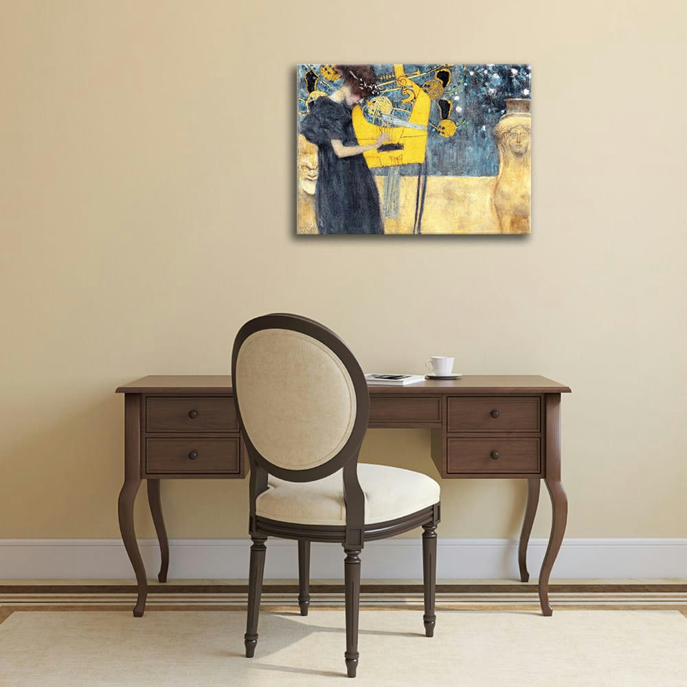 - Tableau impression sur toile Musique Gustav Klimt 80x100cm