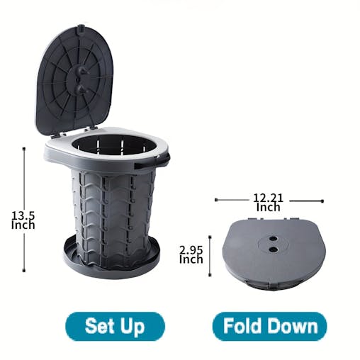 NNETM Camping Toilet Portable Adjustable Potty