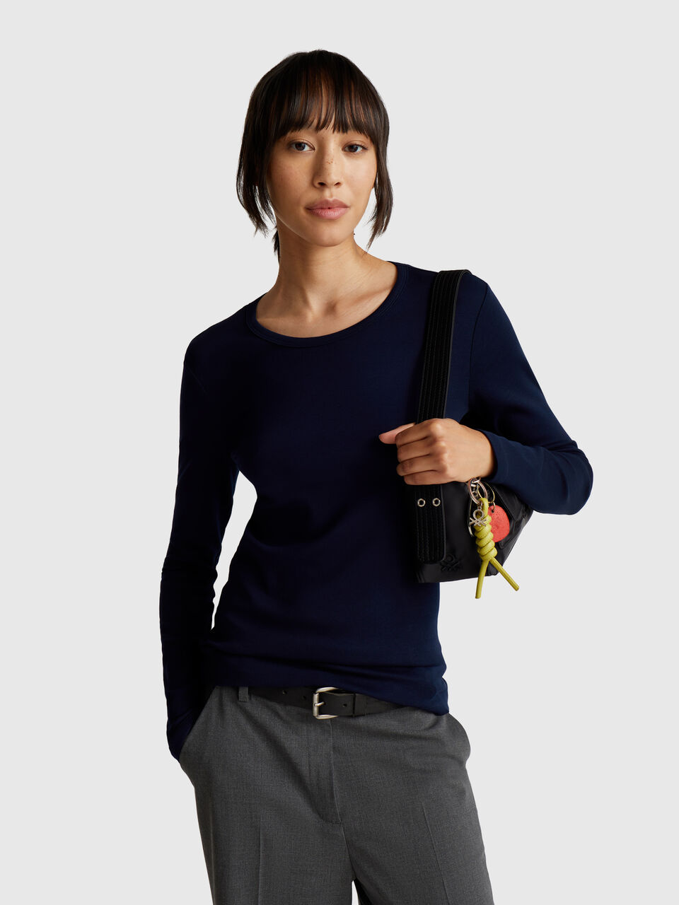 Long sleeve 100% cotton t-shirt