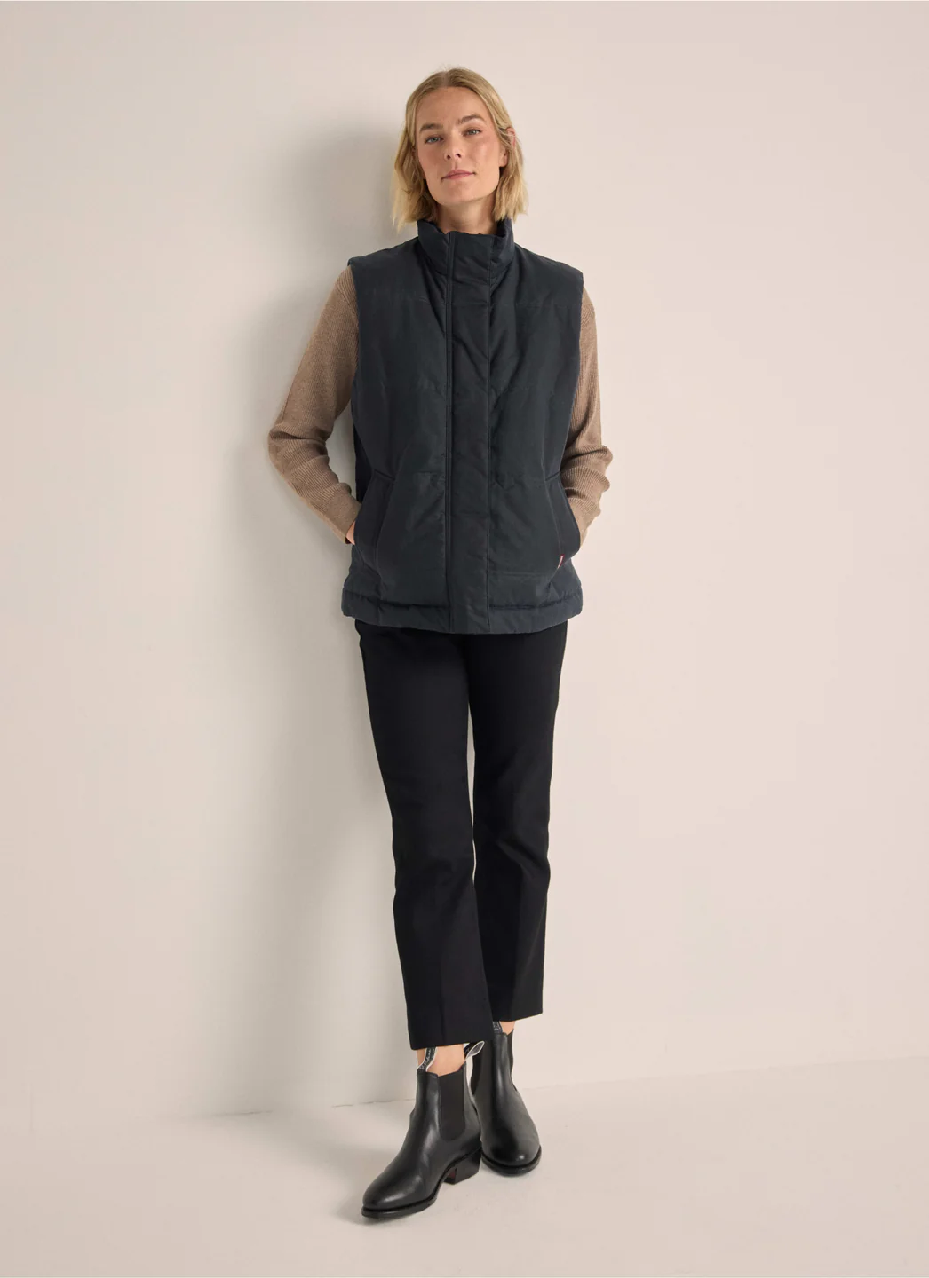 Women's Vintage Wax Padded Vest