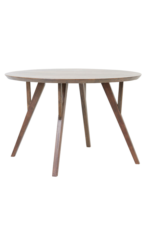 Light & Living eettafel QUENZA - Ø140x76cm - bruin