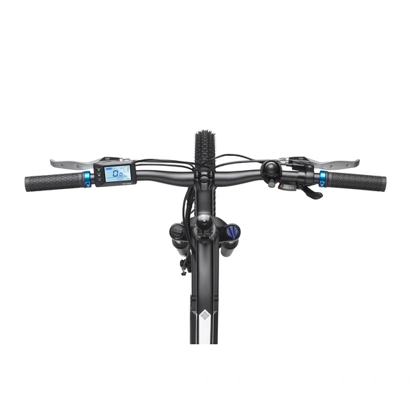 E-Bike All-Terrain »M924«, max. 25 km/h, 9 Gänge, anthrazit/blau