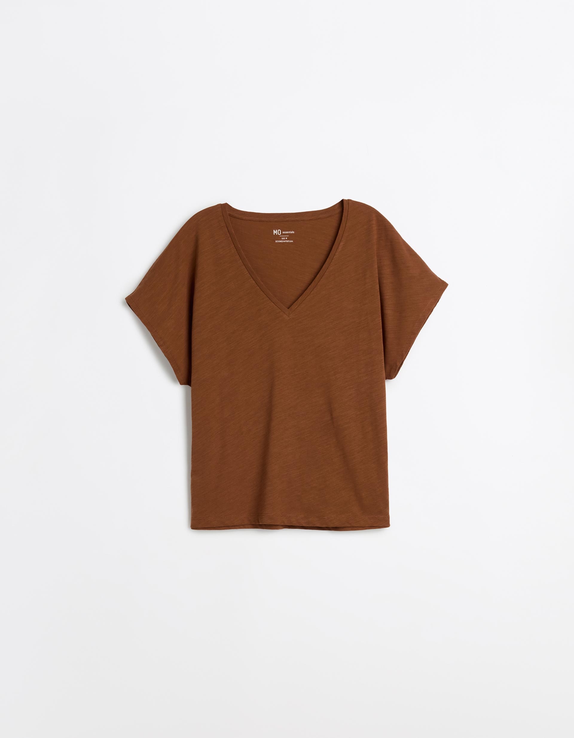 T-shirt, Mulher, Castanho