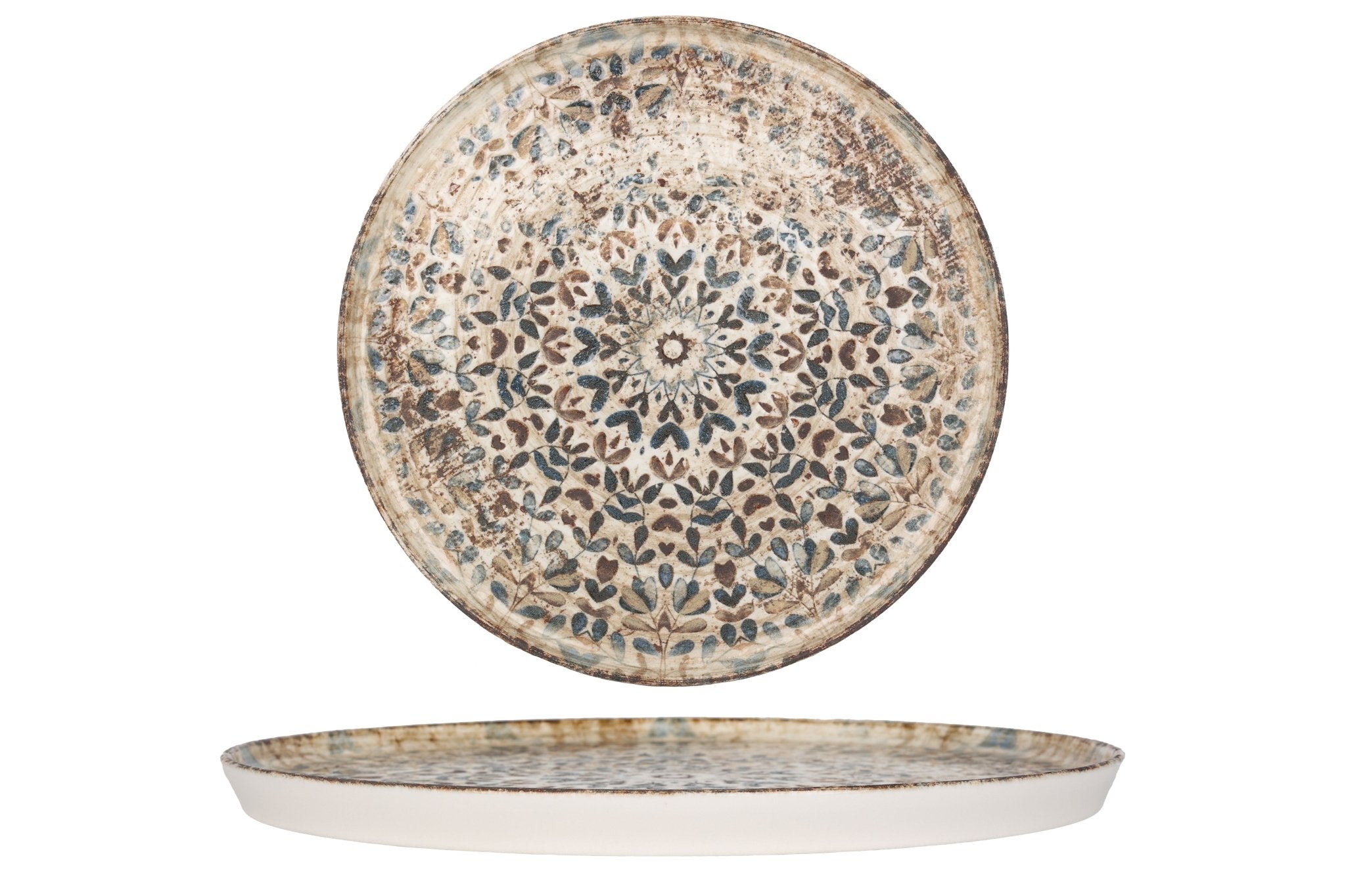 Rinart Dinerbord - Aztec - Porselein - 28 cm - set van 6
